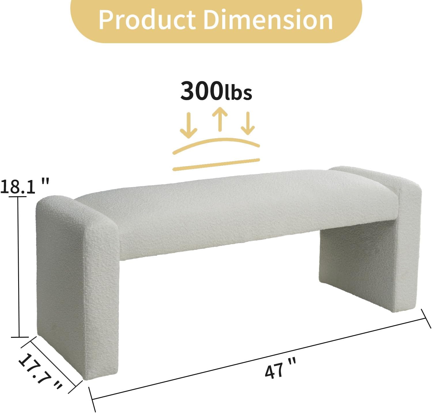 47" End of Bed Bench