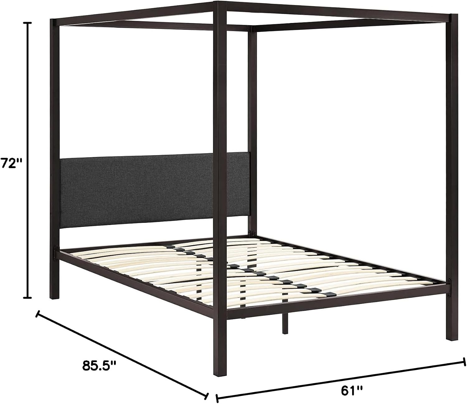 Raina Queen Metal Canopy Bed Frame