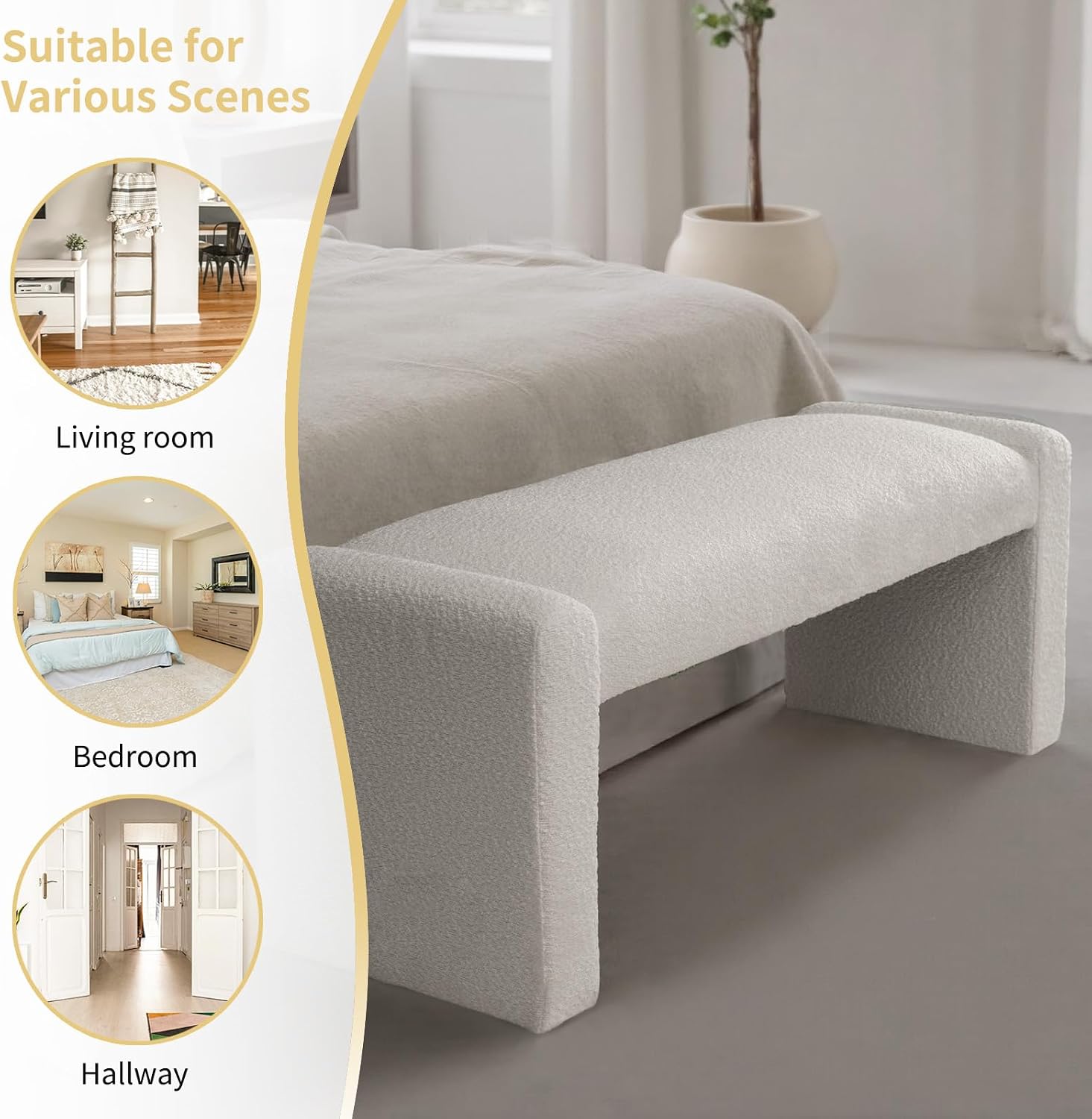 47" End of Bed Bench