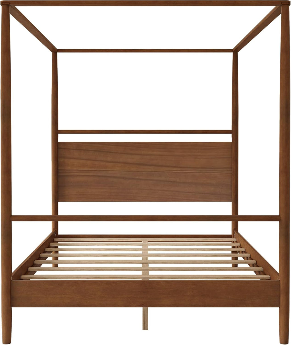 Queen Solid Wood Canopy Bed Frame