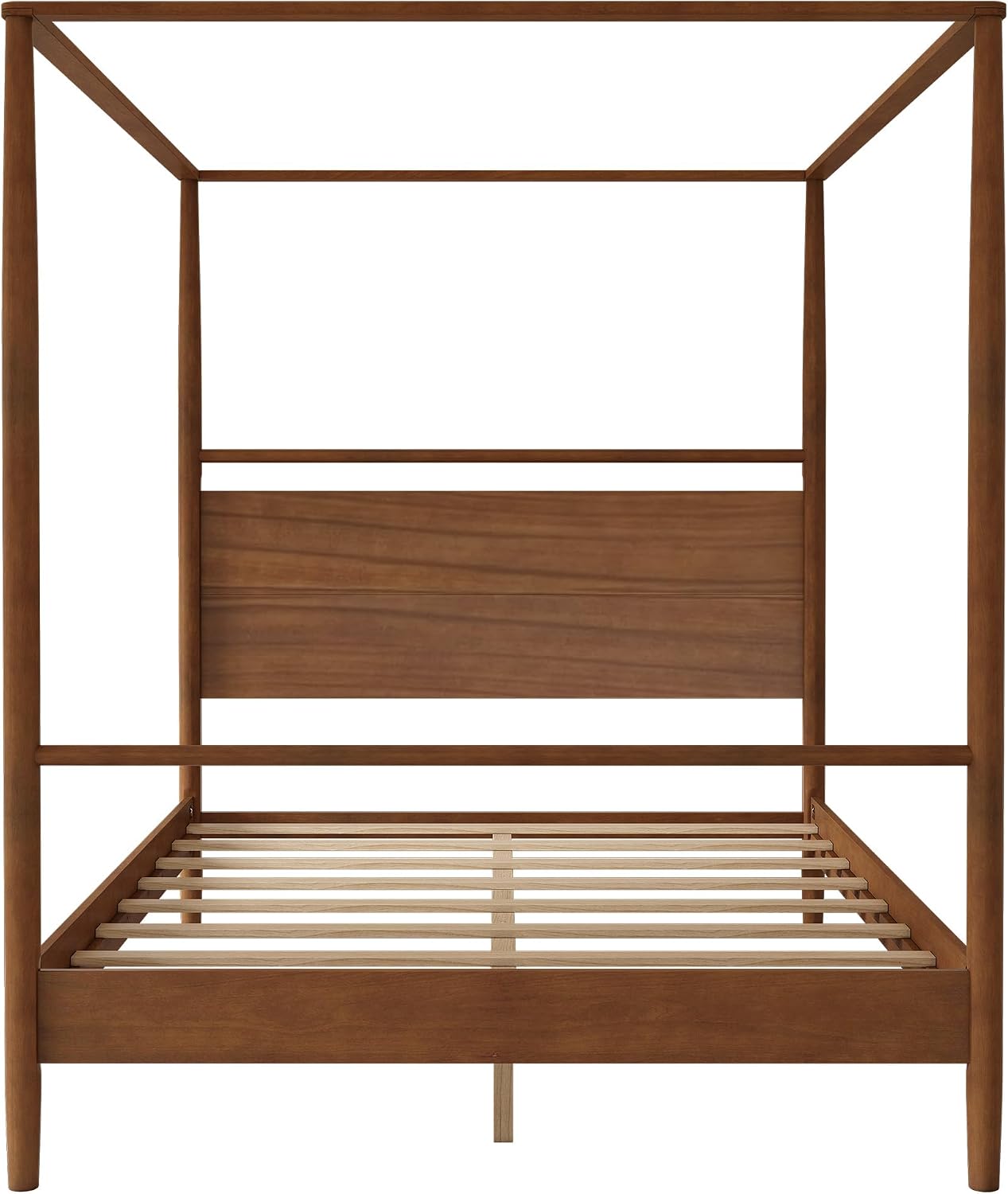 Queen Solid Wood Canopy Bed Frame