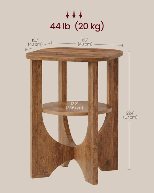 2 Tier Side Table Nightstand