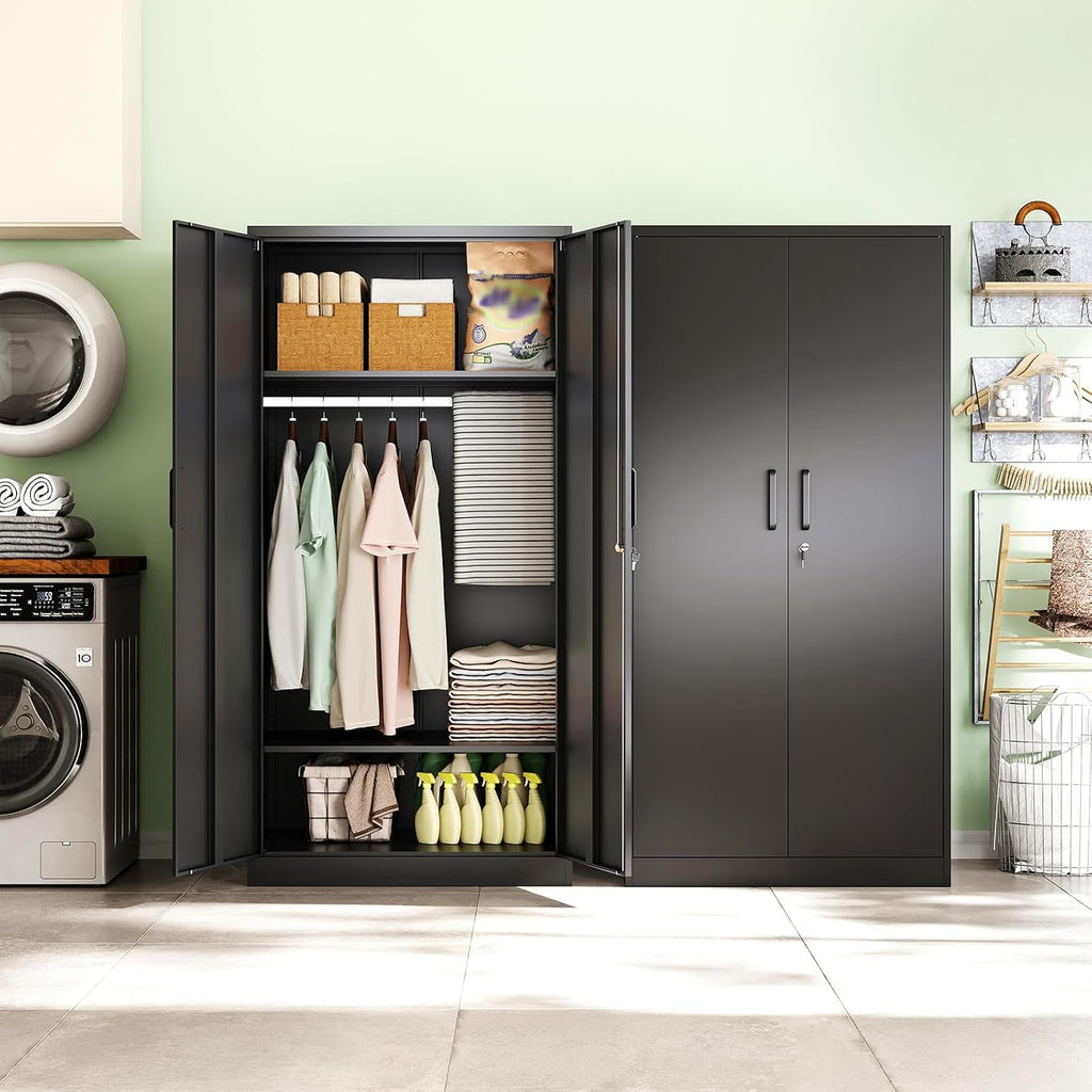 Metal Wardrobe Cabinets with Lock