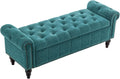 58" Upholstered Storage Bench