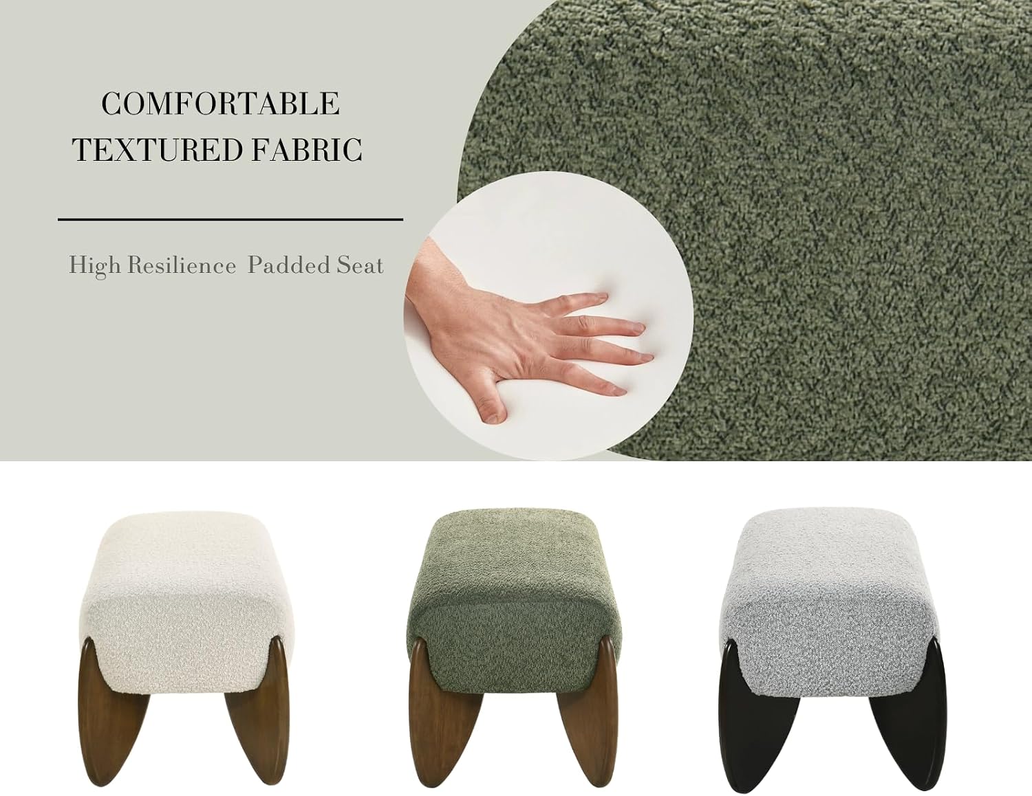 Green End of Bed Bench