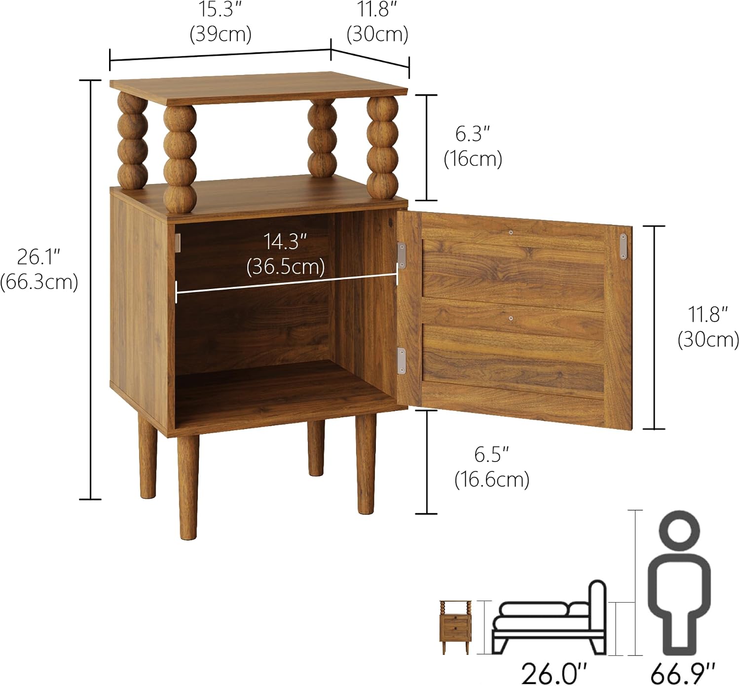 Modern Storage Nightstand