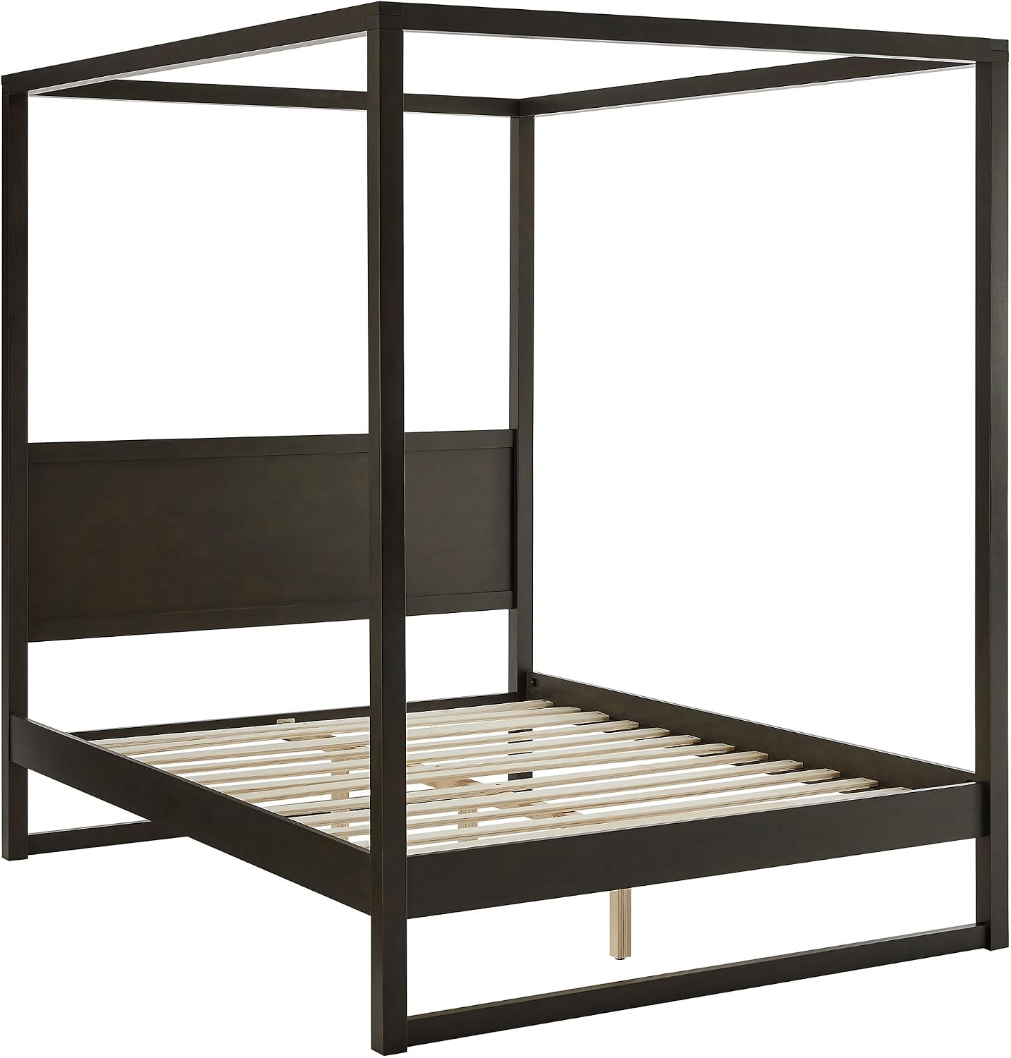 Alva King 4-Post Wood Canopy Bed