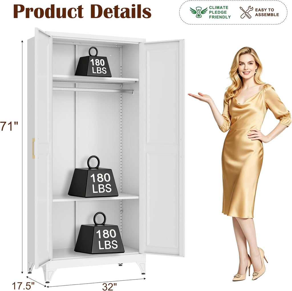 Metal Wardrobe Cabinet