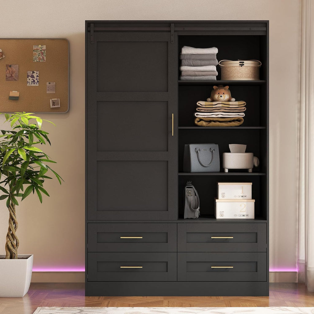 Closet with Sliding Barn Door