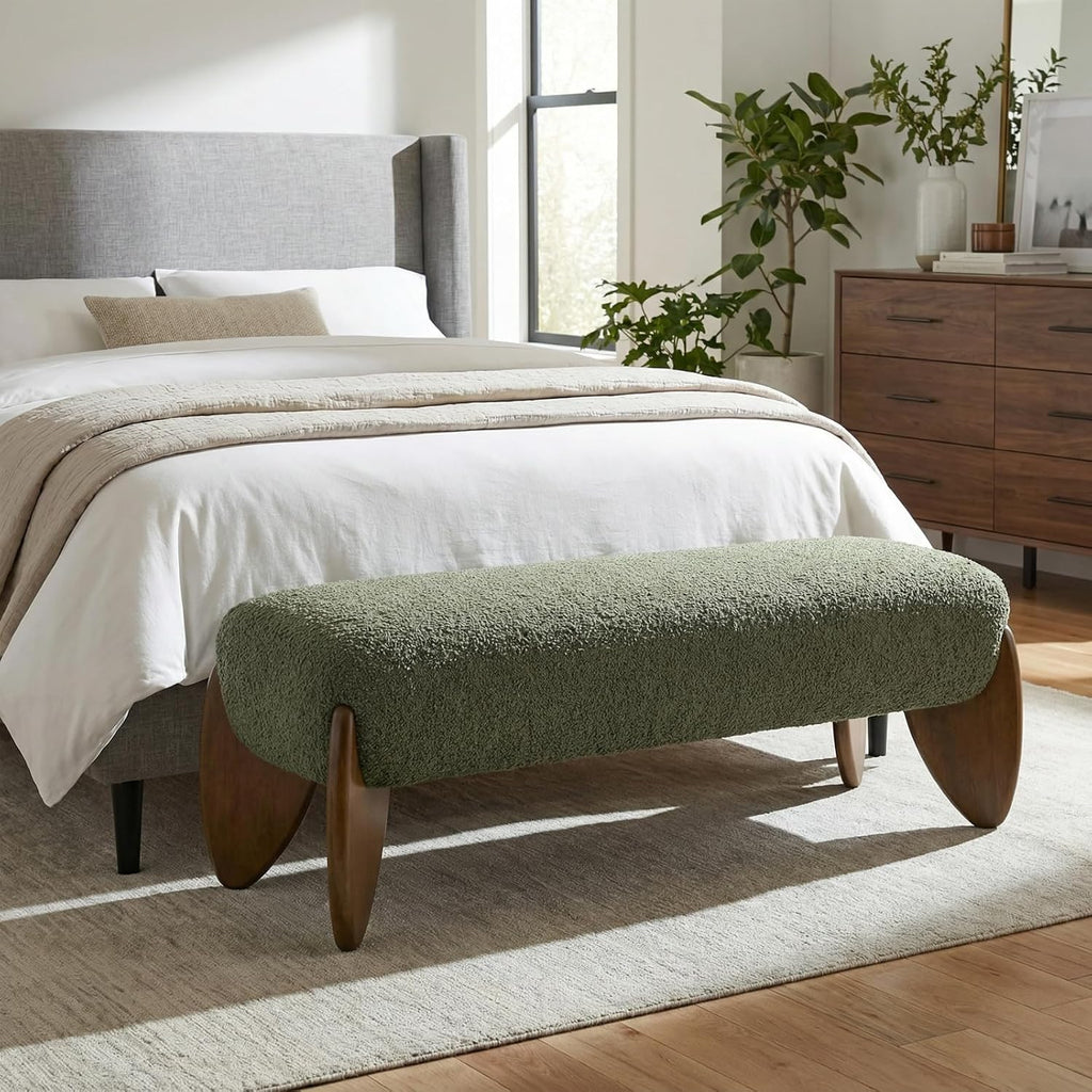 Green End of Bed Bench