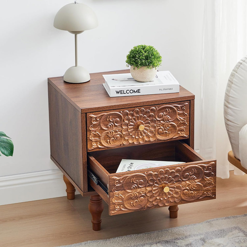 2 Drawers Nightstand