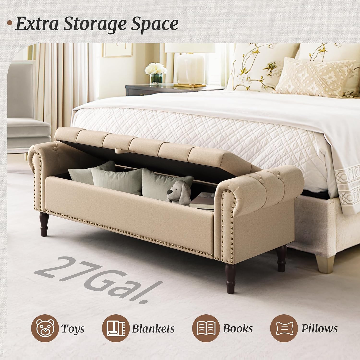 Storage Bench Ottoman