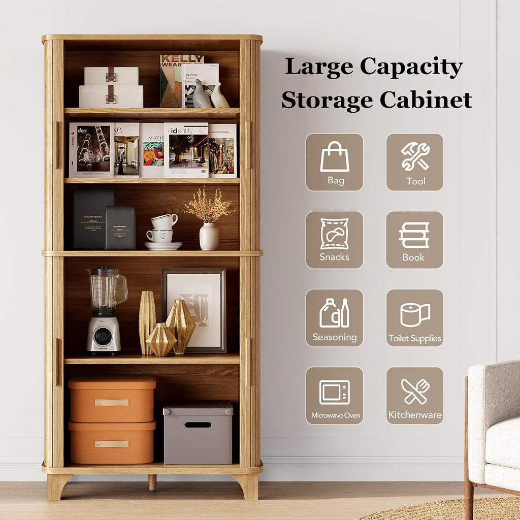 Tall Kitchen Pantry Storage Cabinet