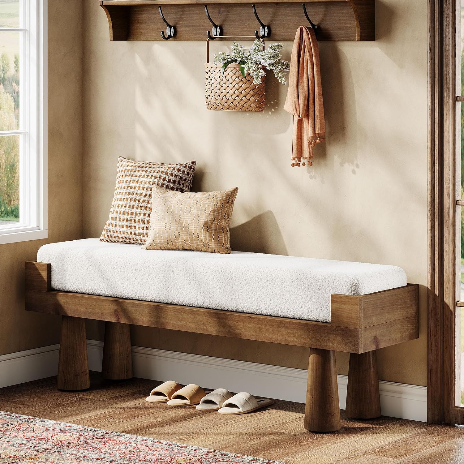 Upholstered Entryway Bench