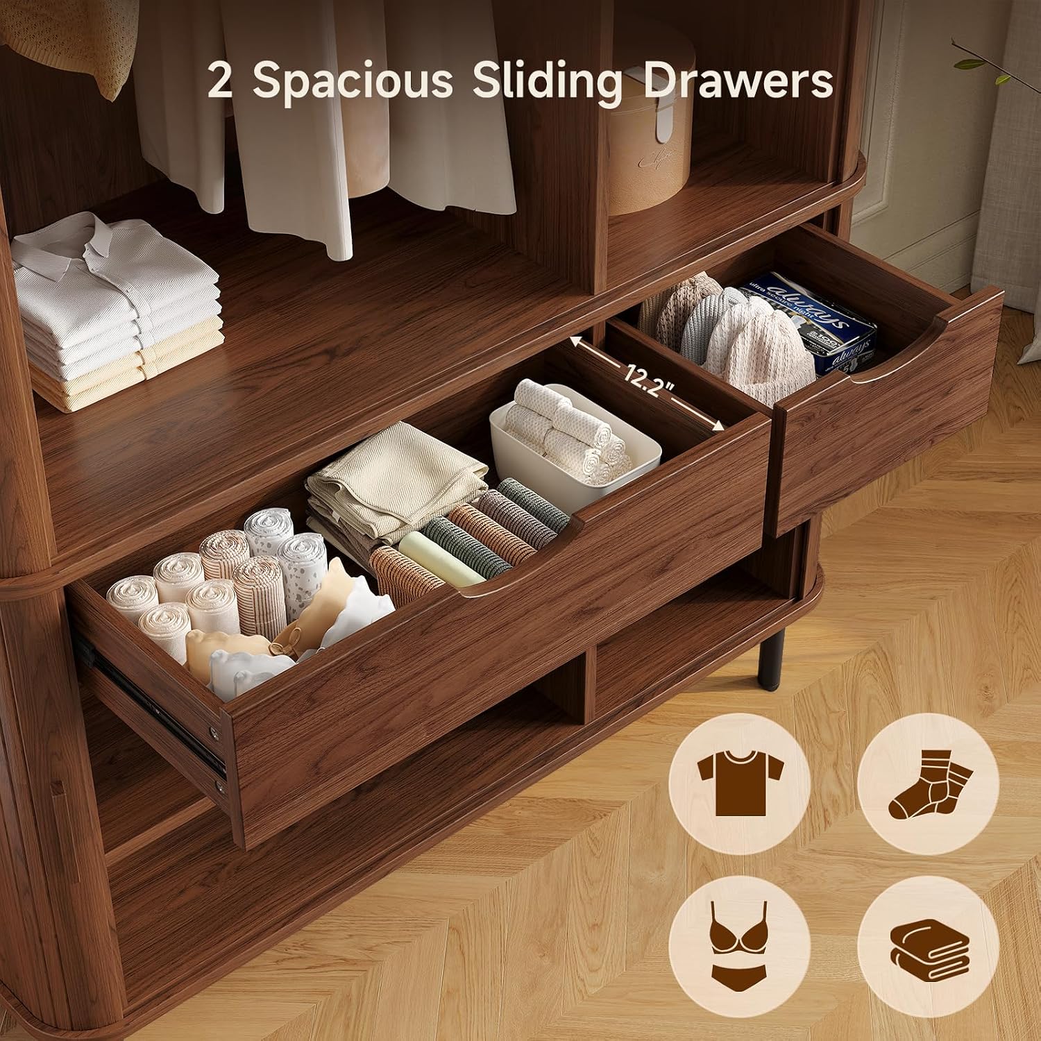 Wardrobe Closet with Sliding Doors