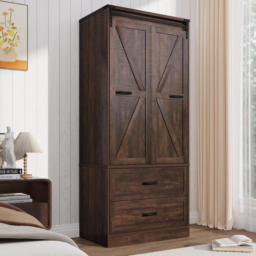 2 Doors Armoire Wardrobe Closet