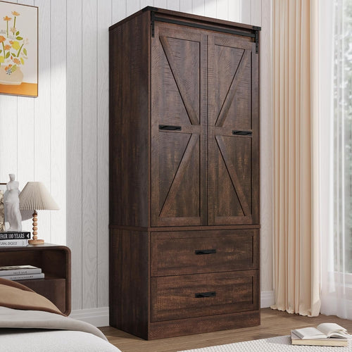 2 Doors Armoire Wardrobe Closet