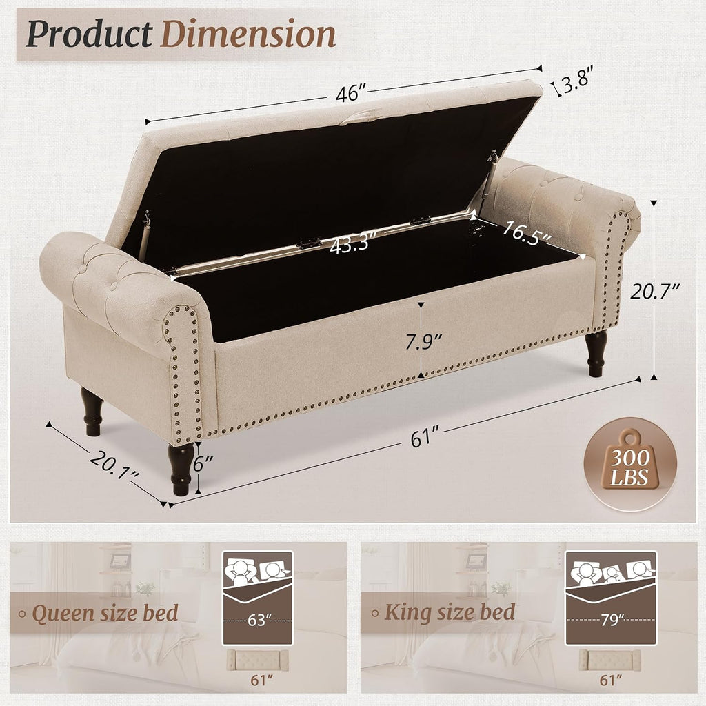 Storage Bench Ottoman
