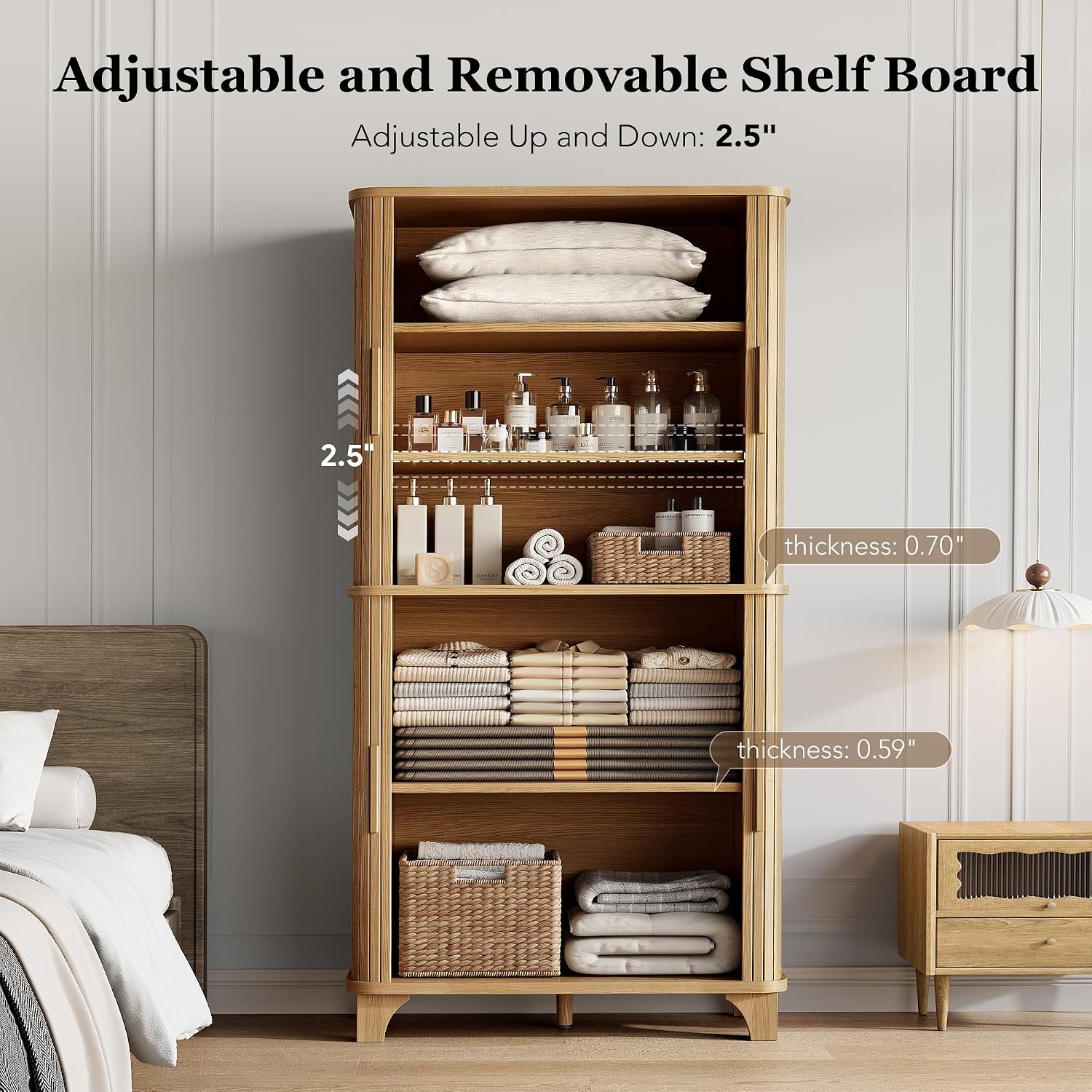 Tall Kitchen Pantry Storage Cabinet