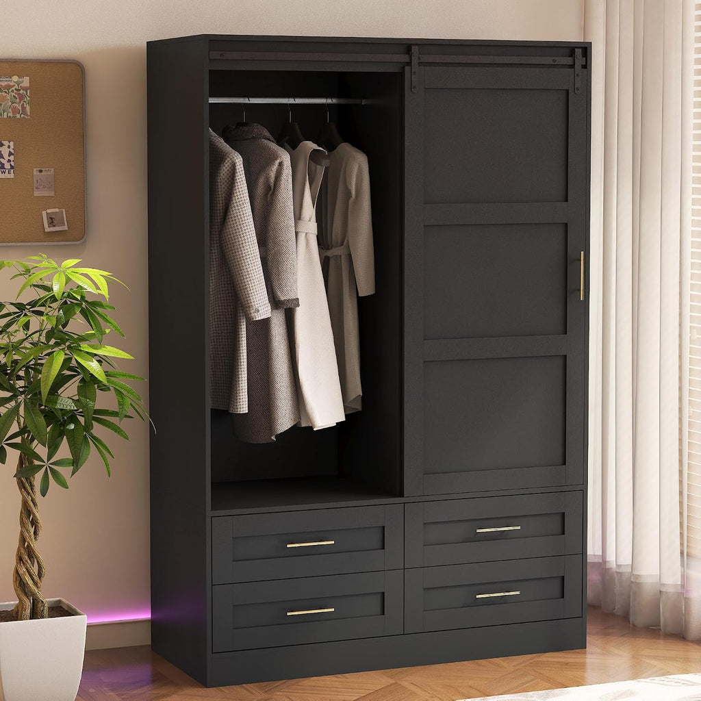 Closet with Sliding Barn Door